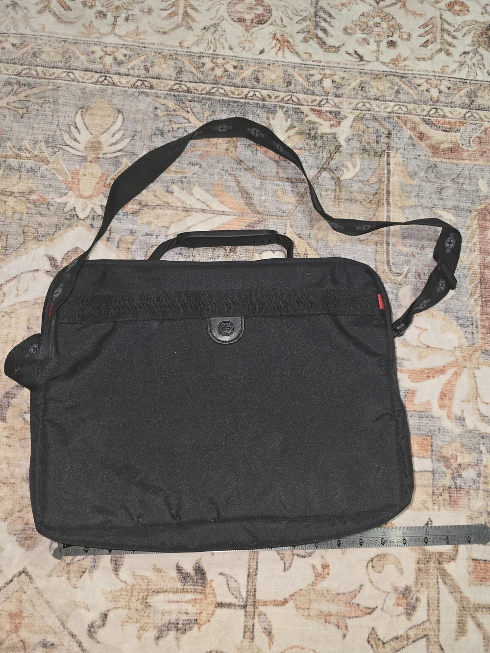 SwissGear Black Laptop Briefcase with Shoulder Strap